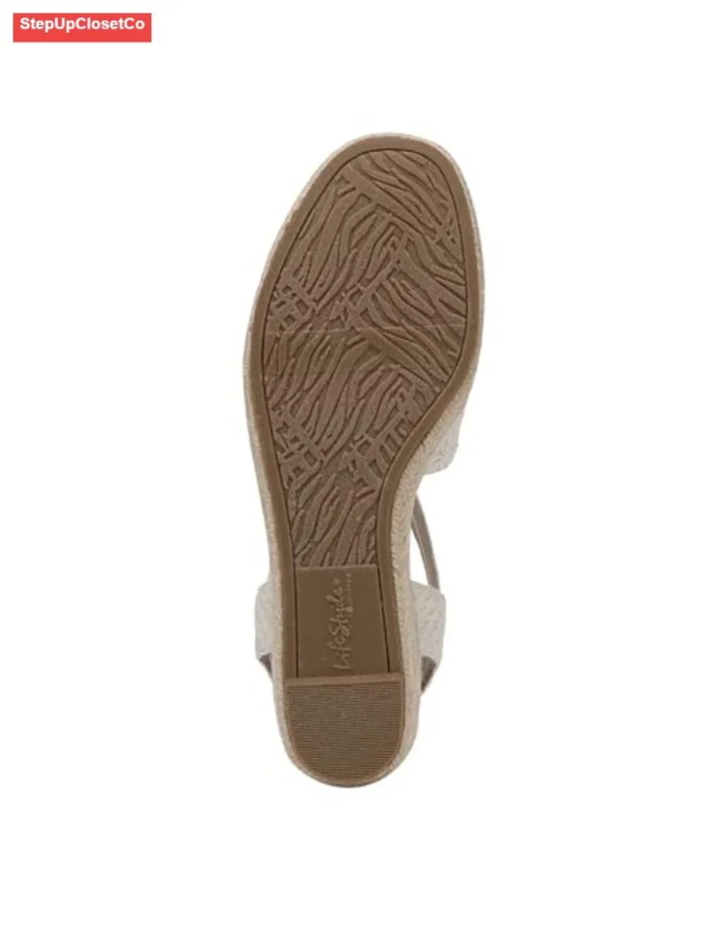 Espadrille Wedge Sandals with Crochet Fabric - Comfy Soft System